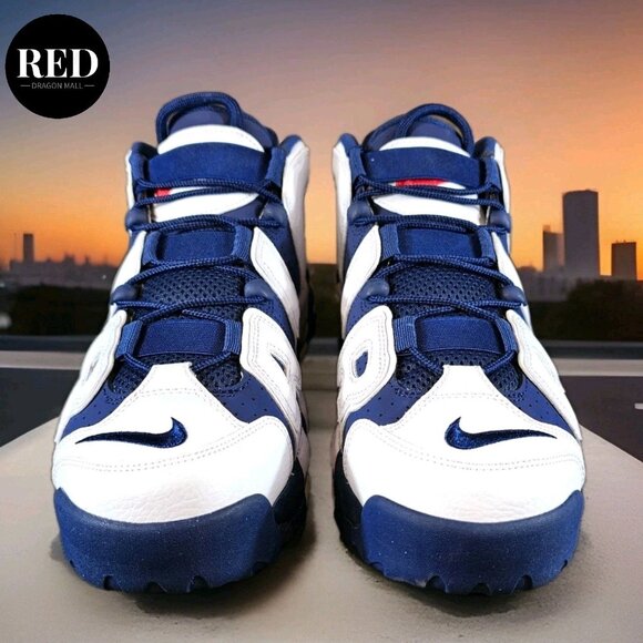 Nike Air More Uptempo 96 Shoes Olympic 2024 Navy White FQ8182-100 - Men\'s Sz 12 main image 4